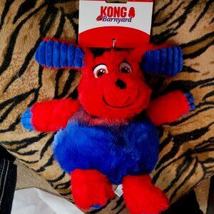 Kong Dog Barnyard Dog Plush Med w Squeak New!